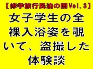 【修学旅行民泊の闇Vol.3】女子学生の全裸入浴姿を覗いて、盗撮した体験談【CMNFリアリズム】